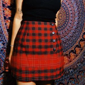 Plaid skort